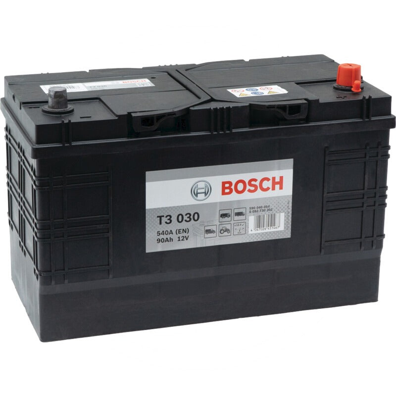 BOSCH Batterie T3 030 12 V / 90 Ah – 345 mm