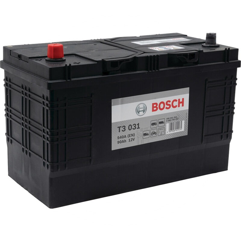 BOSCH Batterie T3 031 12 V / 90 Ah – 349 mm