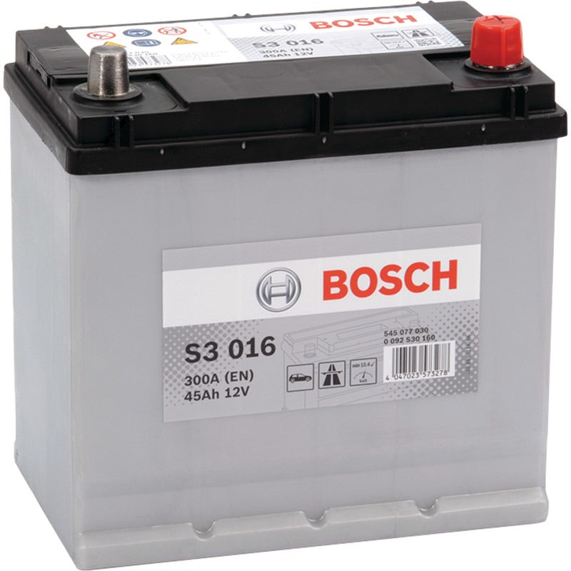 BOSCH Batterie S3 016 12 V / 45 Ah – 220 mm