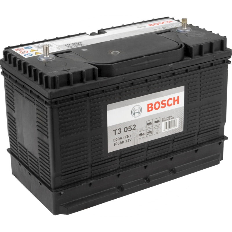 BOSCH Batterie T3 052 12 V / 105 Ah – 330 mm – 0092T30520