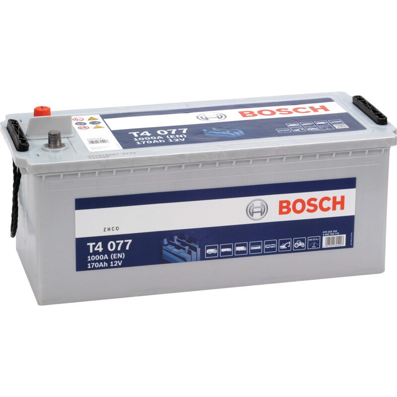 BOSCH Batterie T4 077 12 V / 170 Ah – 513 mm – 0 092 T40 770