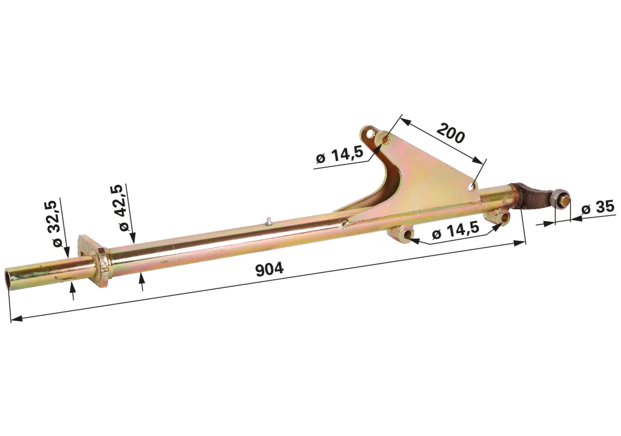 Zinkenarm L 904 mm Stoll 3510-058X GartenShop24