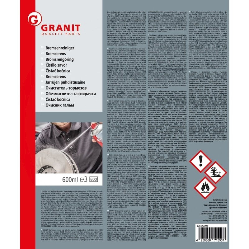 GRANIT Bremsenreiniger 600ml – Bild 3