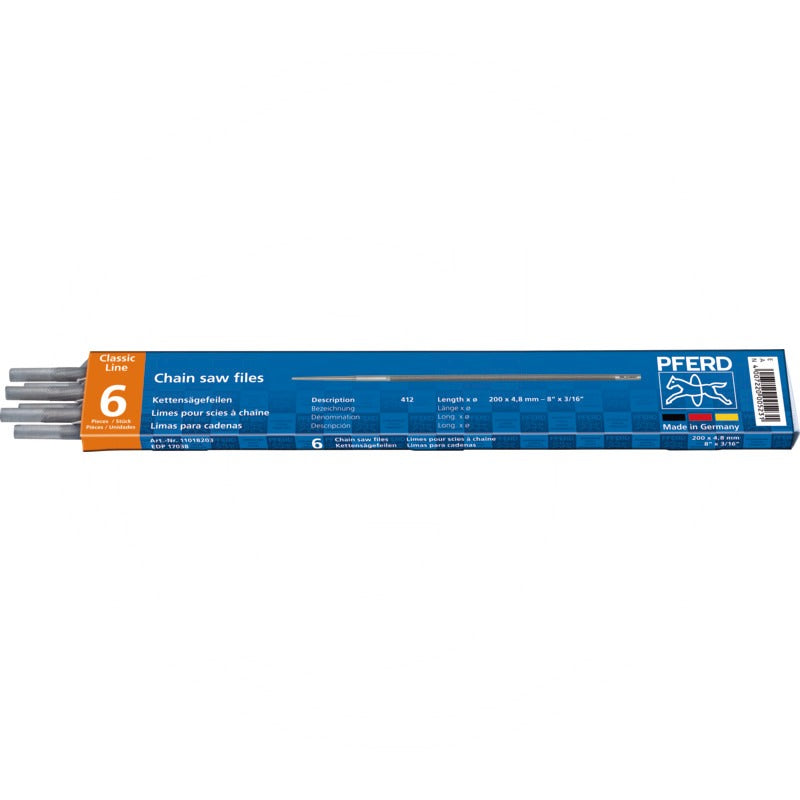 PFERD VPE6 Kettensägenfeile (3,5 mm) – 200 mm