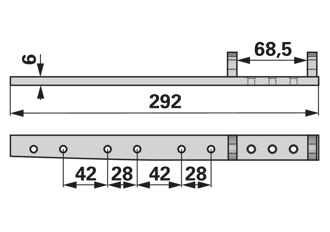 Obermesserkopf L 292 mm ESM 2470880 ESM