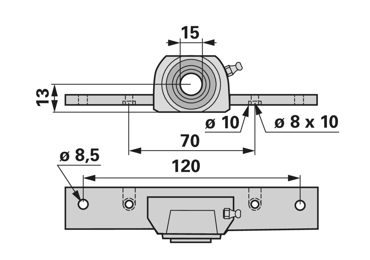 Mitnehmer LA 120 mm ESM 2471150 ESM