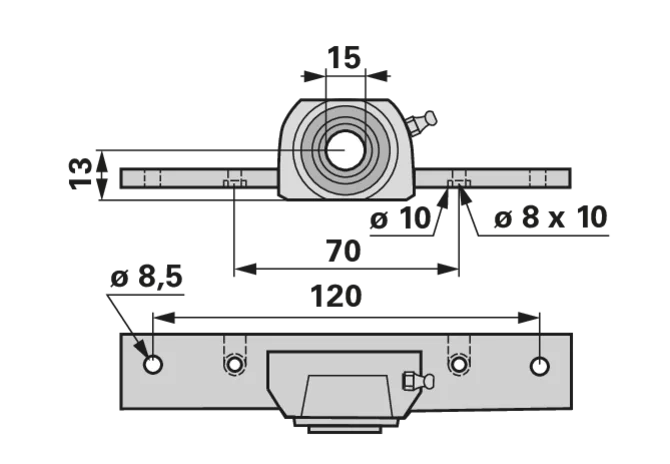 Mitnehmer LA 120 mm ESM 2471150 ESM