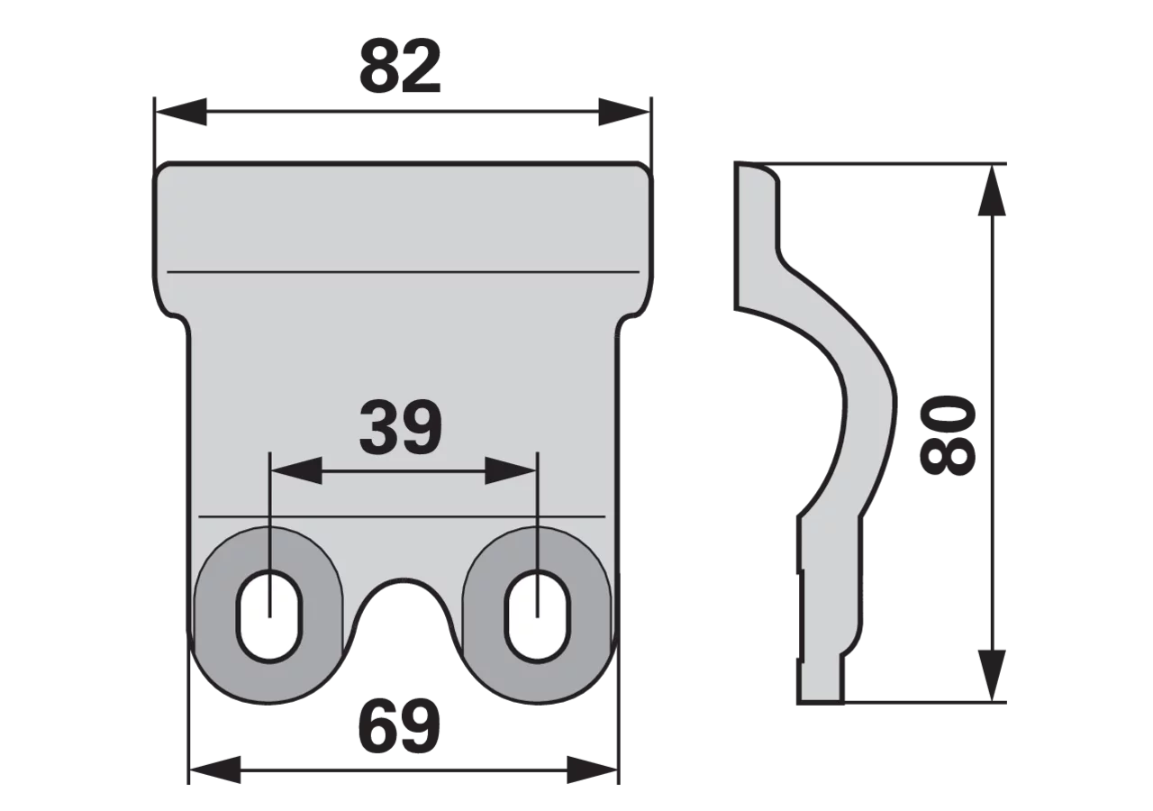 Gleitkufe ESM 3411780 ESM