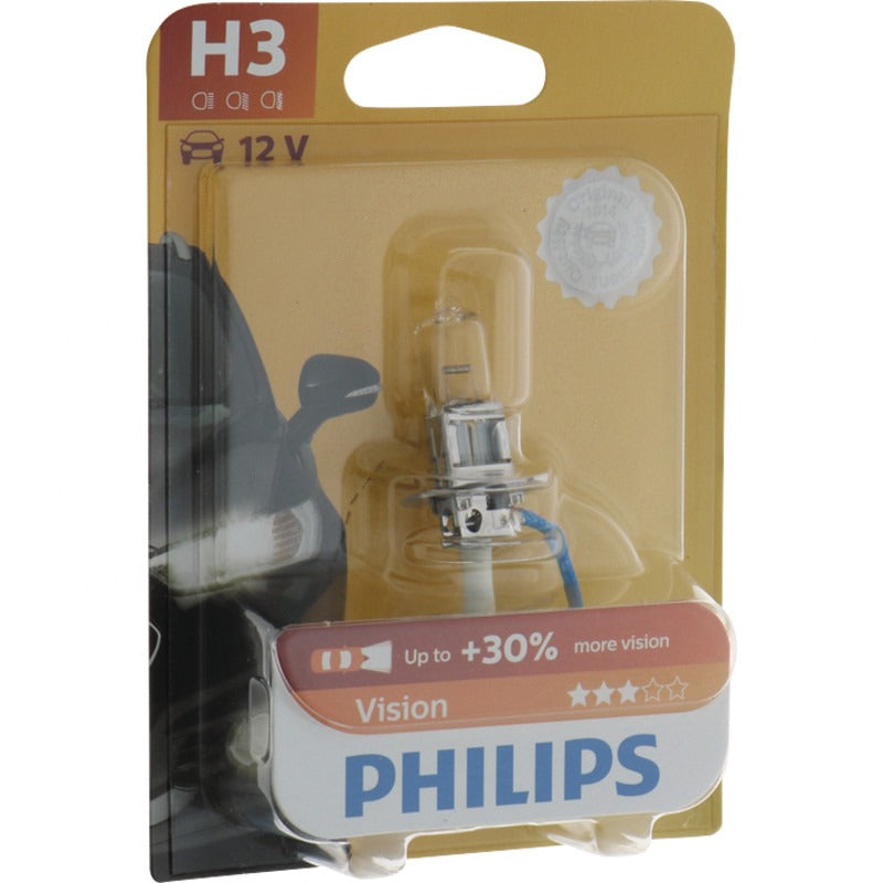 PHILIPS Halogenlampe H3 passend für Nebel- und Arbeitsscheinwerfer und Rundumleuchte