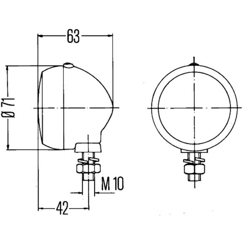HELLA Positionsleuchte – Ø 73 mm – 2PF 001 648-161