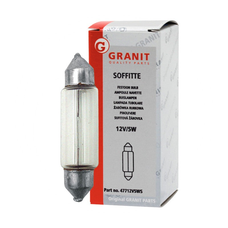 GRANIT VPE10 Sofitte C5W passend für Schluss-, Kennzeichen-, Positions- u. a. Spannung (V) 12