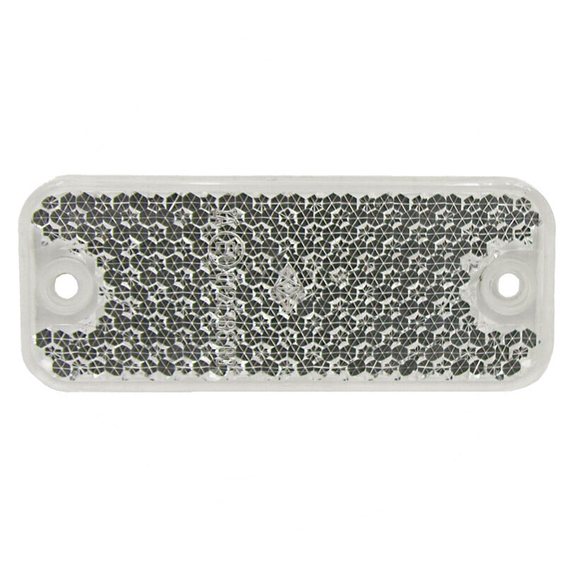 Blister VPE4 Rückstrahler Ausführung weiß, mit Klebefolie, 95 x 38