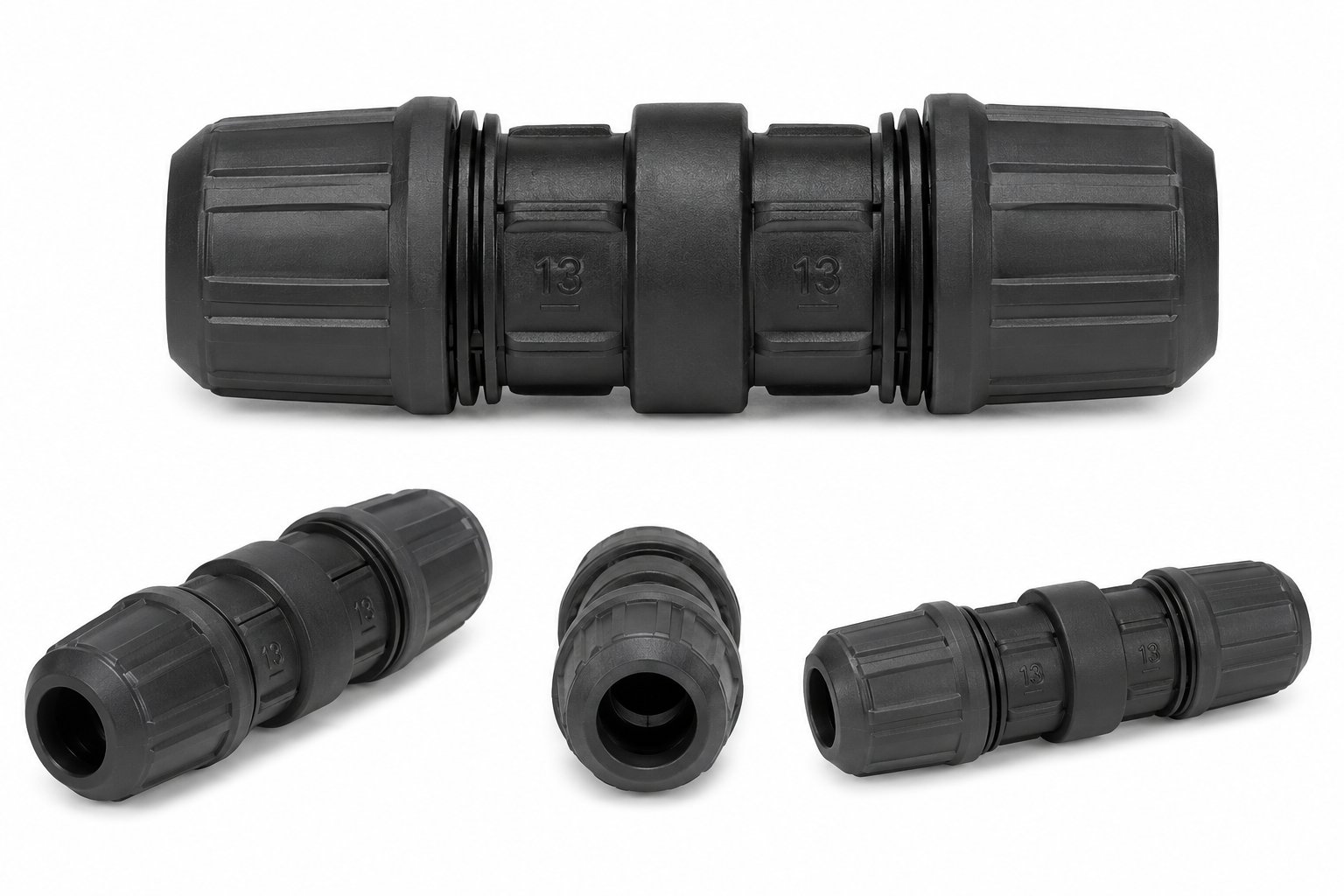 GARDENA Verbinder 13 mm (1/2") für Micro-Drip-System | 3 Stück | 13203-20