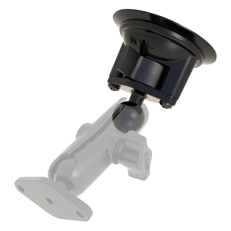 RAM MOUNTS Twist-Lock Saugfuß (B-System) passend für Verbindungsarme / Gerätehalter etc. mit Aufnahme für B-Kugel u. a. – RAM-B-224-1U – Bild 2