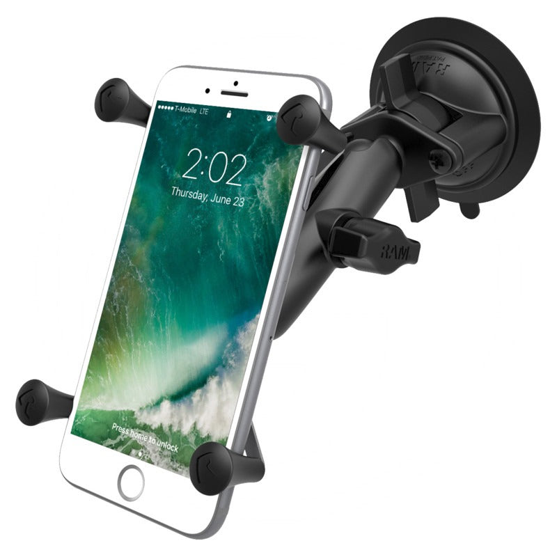RAM MOUNTS X-GRIP mit Saugfuß passend für Geräte mit folgenden Mindestabmessungen: Minimum-Breite: 44 u. a. – RAM-B-166-UN10U – Bild 3
