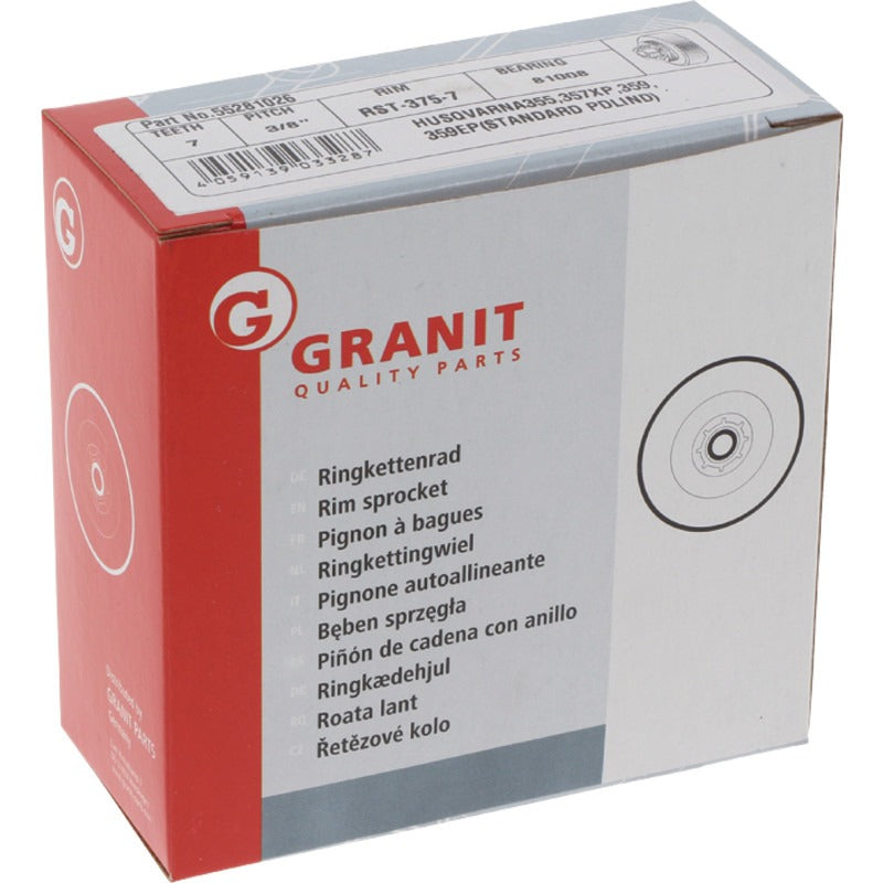 GRANIT ENDURANCE CUT Ringkettenrad 3/8" 7Z – 503 93 48-71 Gewicht 170 g – Bild 2