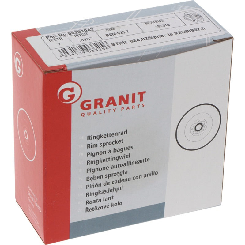 GRANIT ENDURANCE CUT Ringkettenrad.325" 7Z – 1121 007 1001 – Bild 2