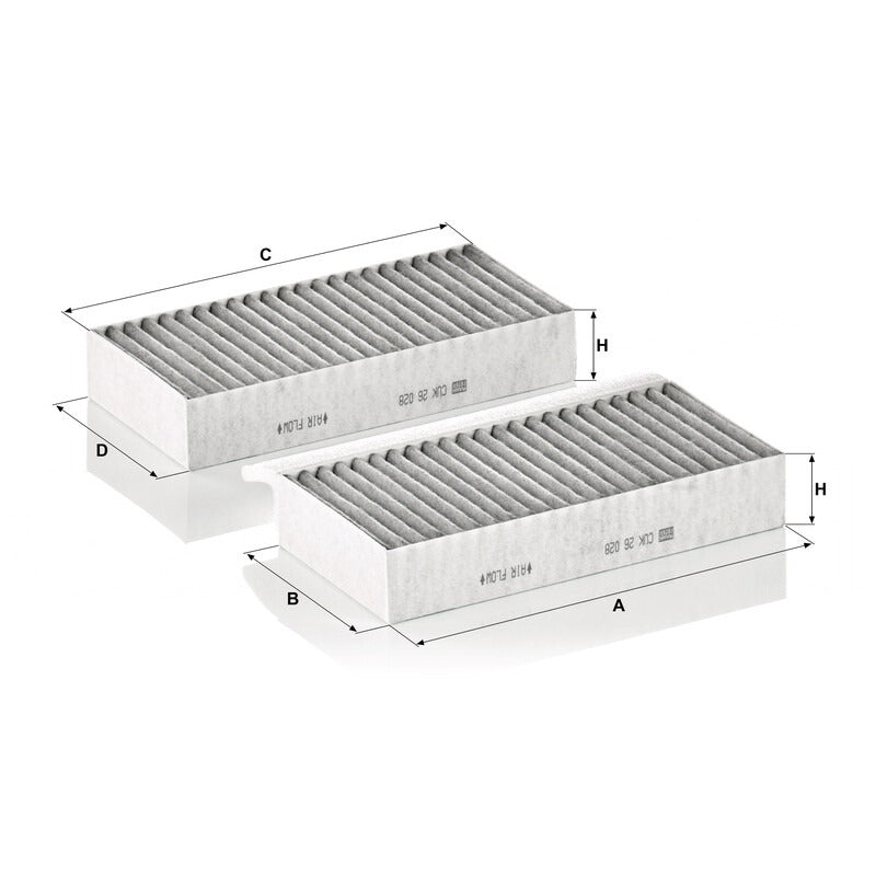 MANN FILTER Innenraumluftfilter CUK 26028-2 MANN FILTER