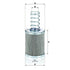 MANN FILTER Hydraulikfilter HD 7004X MANN FILTER