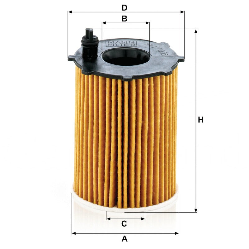 MANN FILTER Ölfilterelement metallfrei HU 7006Z MANN FILTER