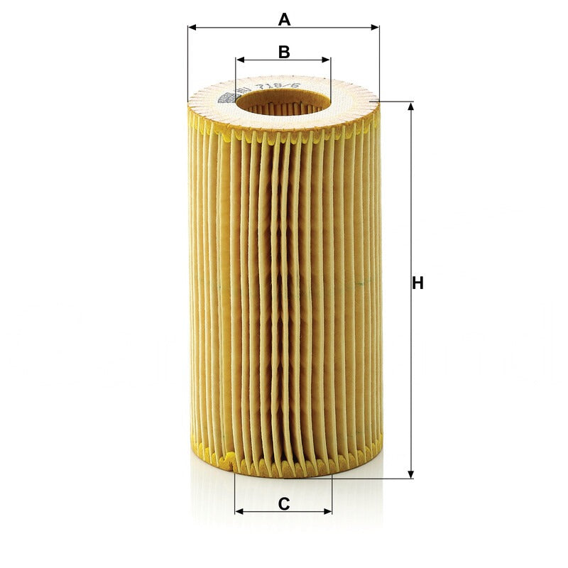 MANN FILTER Motorölfilter HU 718/6X MANN FILTER