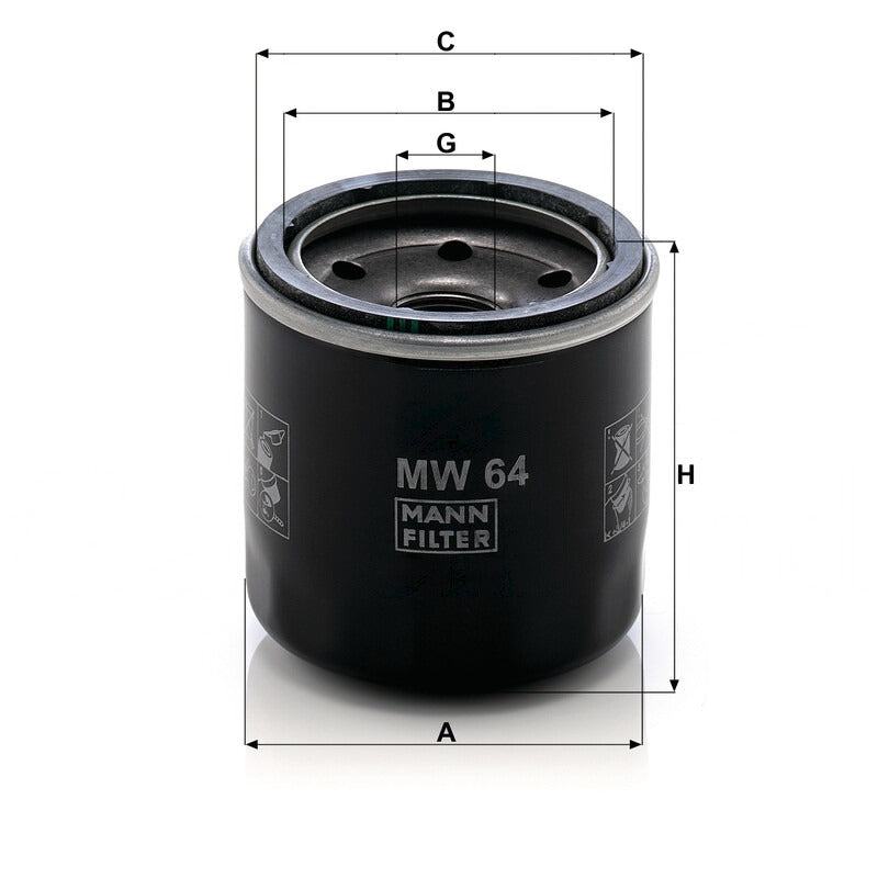 MANN FILTER Motorölfilter MW 64 MANN FILTER