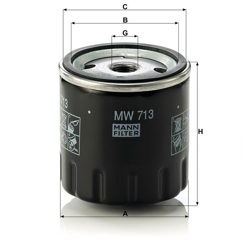 MANN FILTER Motorölfilter MW 713 MANN FILTER