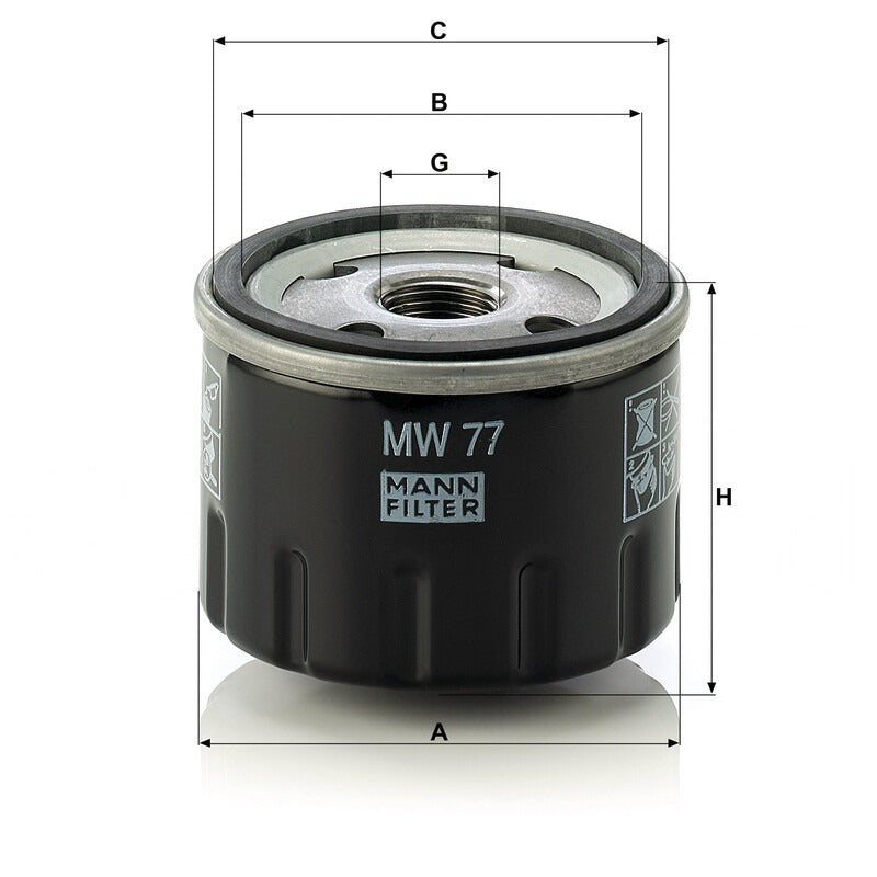 MANN FILTER Ölfilter MW 77 MANN FILTER