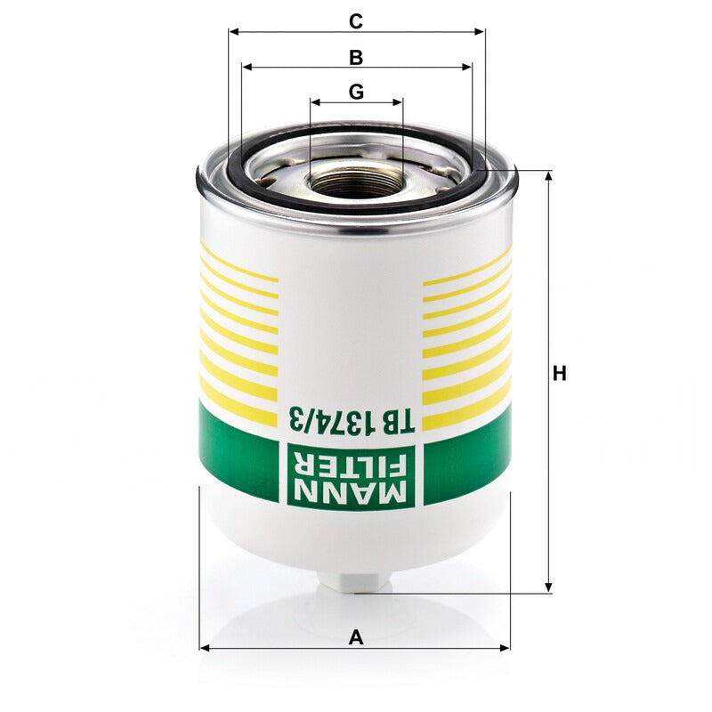 MANN FILTER Trockenmittelfilter TB 1374/3X MANN FILTER