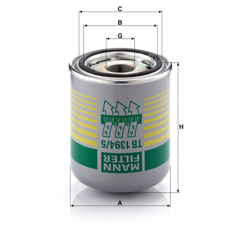 MANN FILTER Trockenmittelfilter TB 1394/5 X mit Koaleszensfilter MANN FILTER