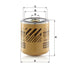 MANN FILTER Trockenmittelbox mit Koaleszensfilter (Gold) • für verlängertes Wechselintervall TB 1396/5X MANN FILTER