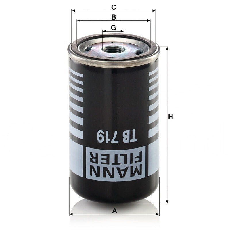 MANN FILTER Lufttrocknerkartuschen TB 719 Standard • ohne Koaleszensfilter MANN FILTER