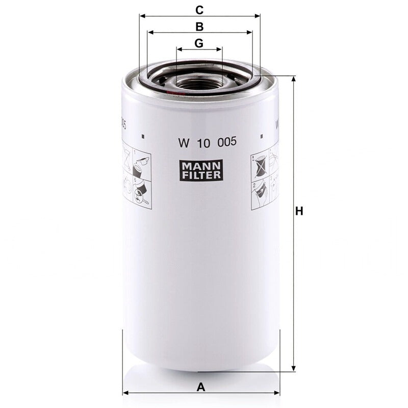 MANN FILTER Oelfilter W 10005 MANN FILTER