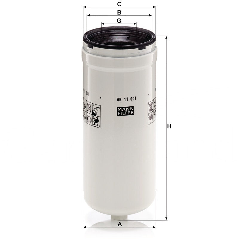MANN FILTER Hydraulikfilter W 11001X MANN FILTER