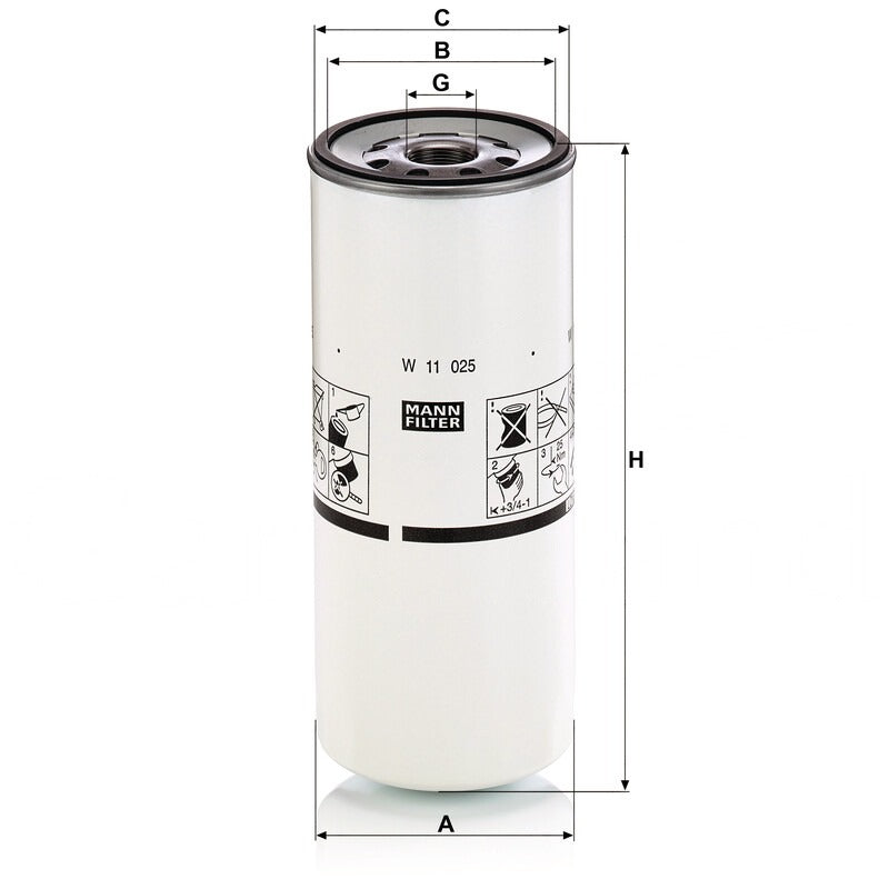 MANN FILTER Oelfilter W 11025 MANN FILTER