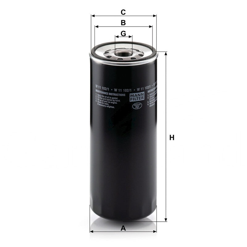MANN FILTER Ölfilter W 11102/1 MANN FILTER