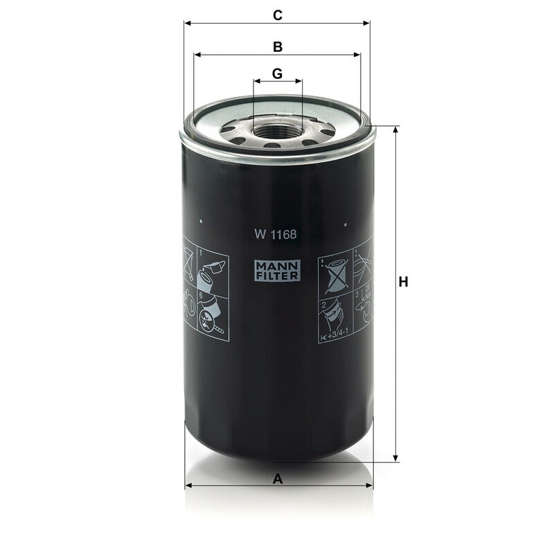 MANN FILTER Ölfilter W 1168 MANN FILTER