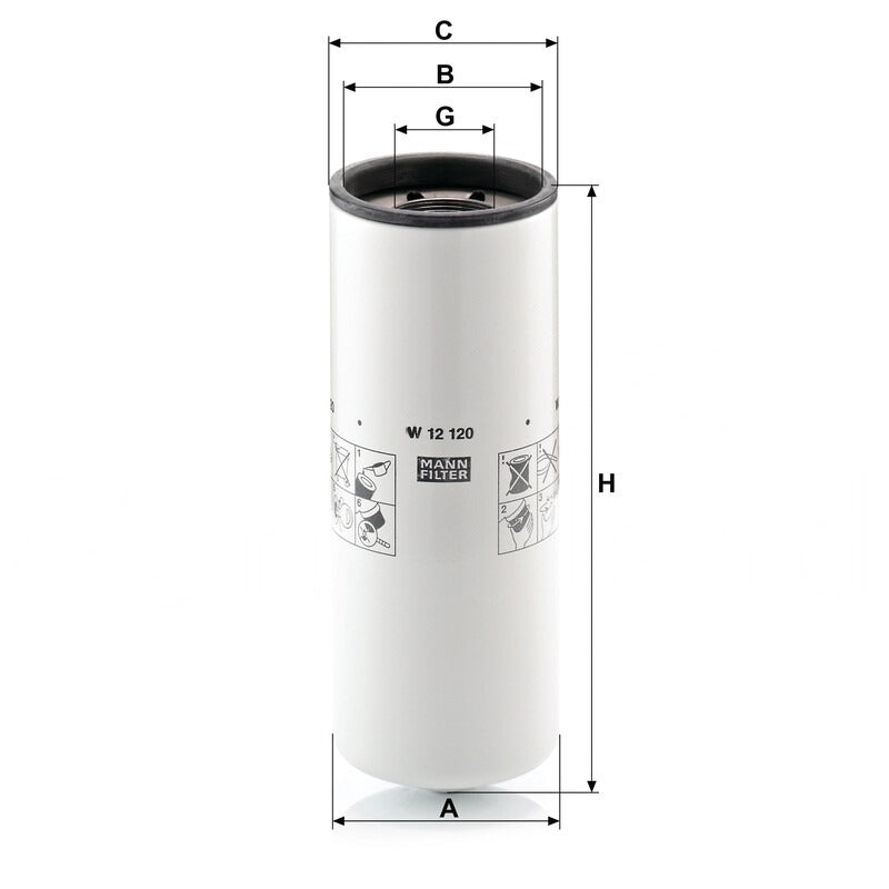 MANN FILTER Ölfilter W 12120 MANN FILTER