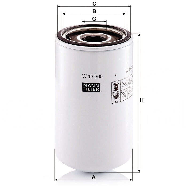 MANN FILTER Motorölfilter W 12205 MANN FILTER
