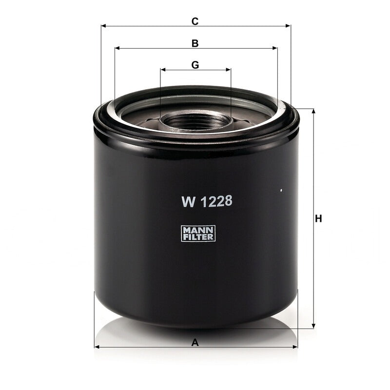 MANN FILTER Ölfilter W 1228 MANN FILTER