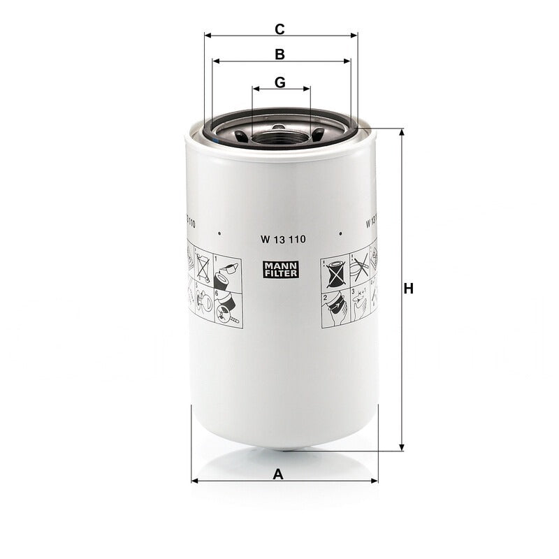 MANN FILTER Motorölfilter W 13110 MANN FILTER