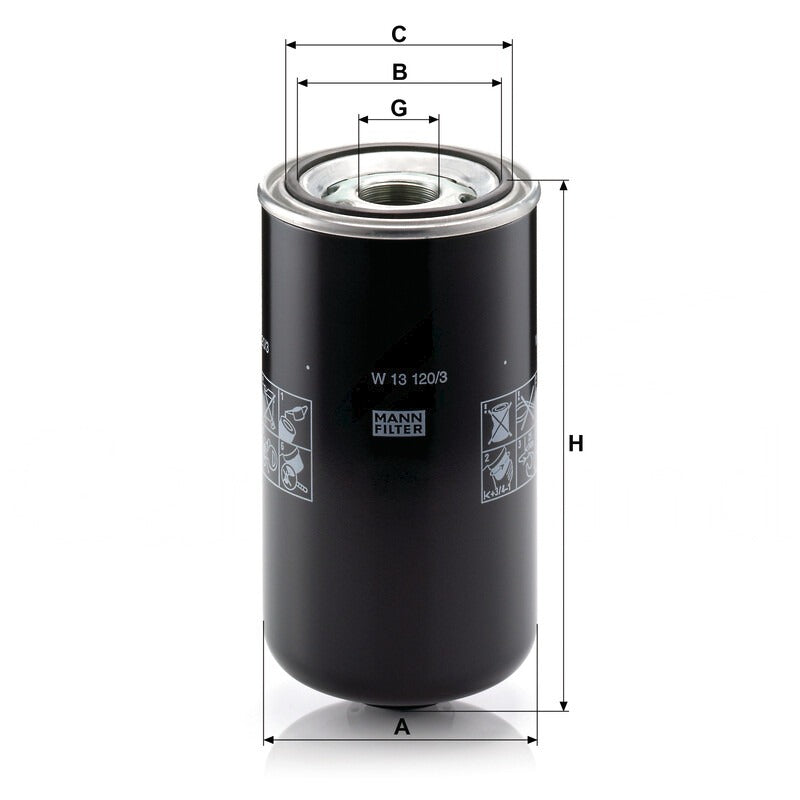 MANN FILTER Ölfilter W 13120/3 MANN FILTER
