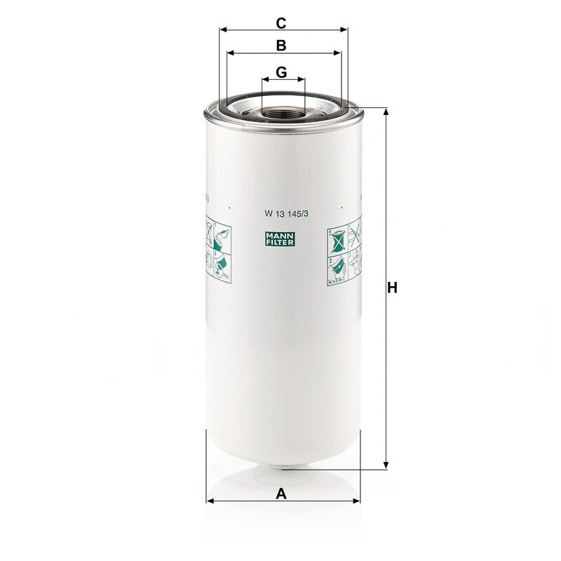 MANN FILTER Motorölfilter W 13145/3 MANN FILTER