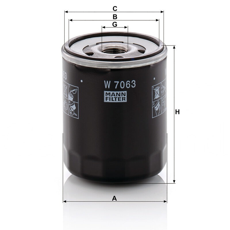 MANN FILTER Ölfilter W 7063 MANN FILTER