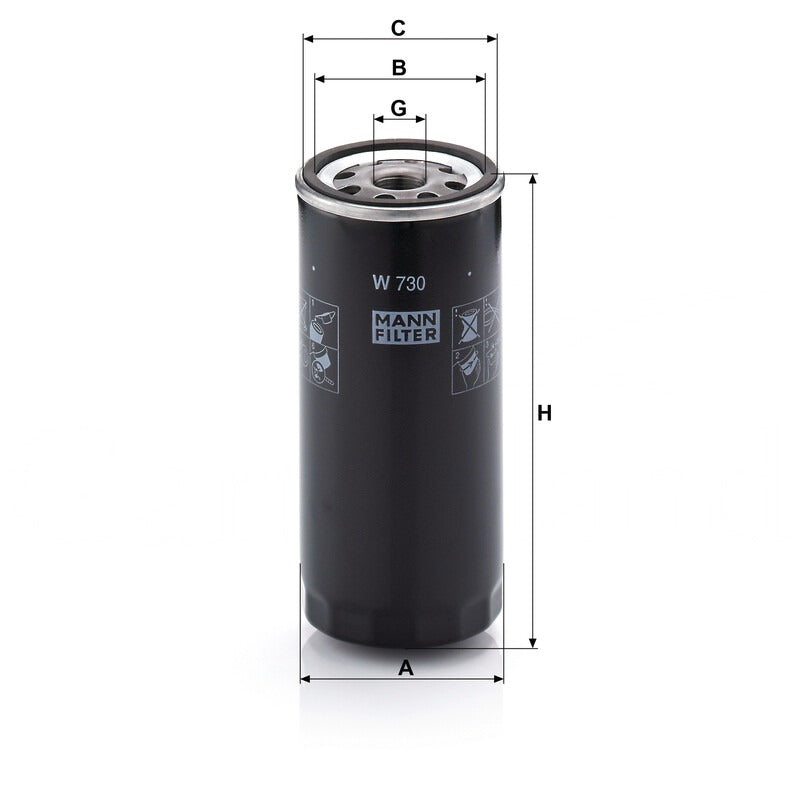 MANN FILTER Ölfilter W 730 MANN FILTER