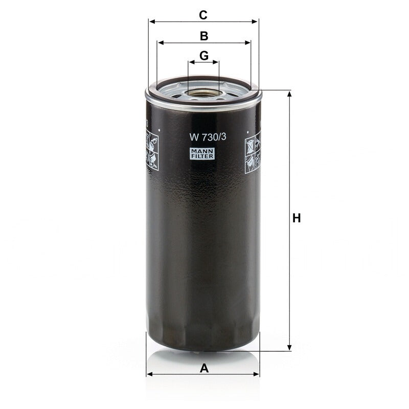 MANN FILTER Ölfilter W 730/3 MANN FILTER