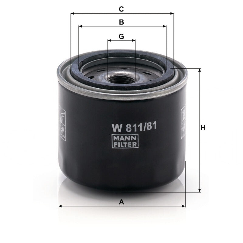 MANN FILTER Motorölfilter W 811/81 MANN FILTER