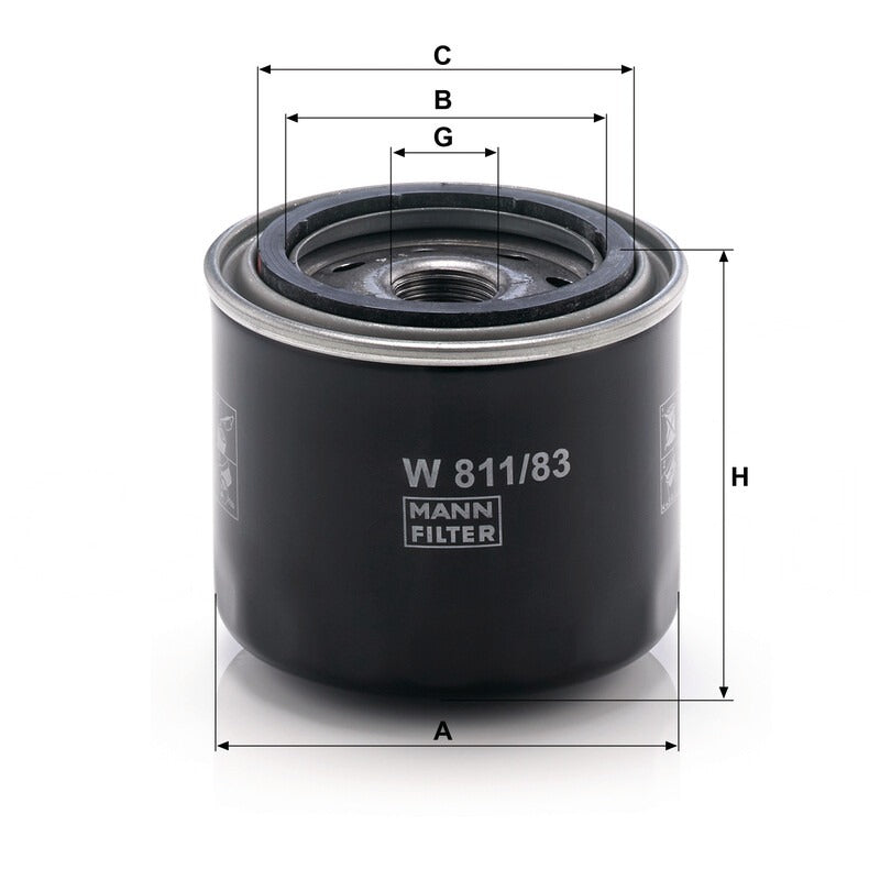 MANN FILTER Motorölfilter W 811/83 MANN FILTER