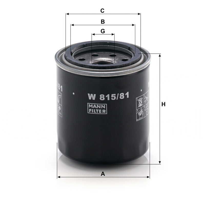 MANN FILTER Ölfilter W 815/81 MANN FILTER