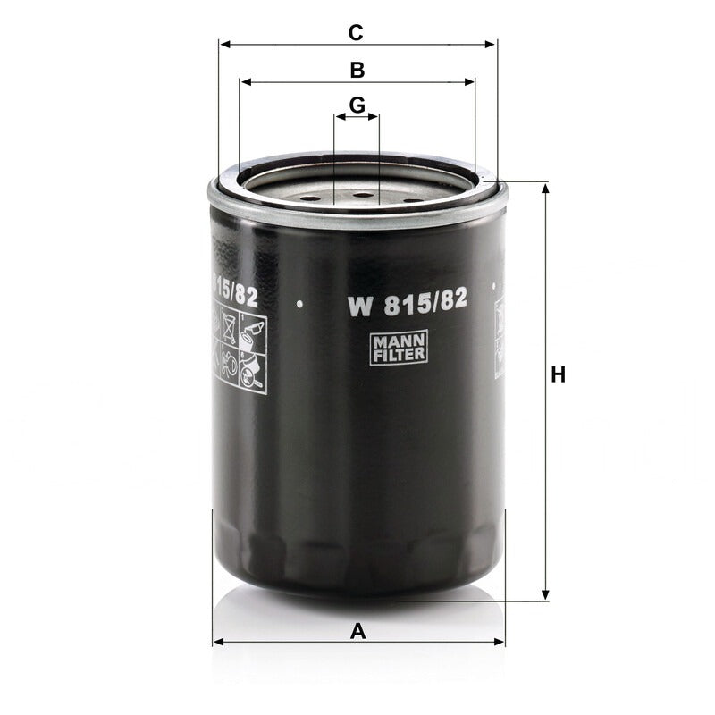 MANN FILTER Ölfilter W 815/82 MANN FILTER
